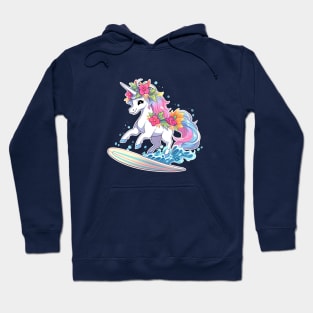 Surfing unicorn Hoodie